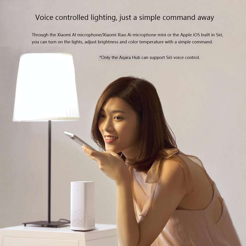 Original Xiaomi Youpin Aqara 9W E27 2700K-6500K 806LM LED Light Bulb, HomeKit APP Control(White)