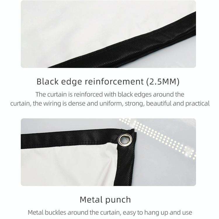 Simple Folding High Density Polyester Projector Film Curtain, Size:72 inch (4:3) Projection Area:...