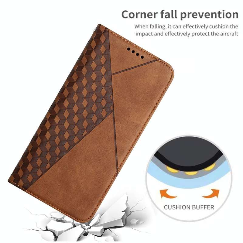 For Samsung Galaxy A33 5G Skin Feel Magnetic Leather Phone Case(Brown)