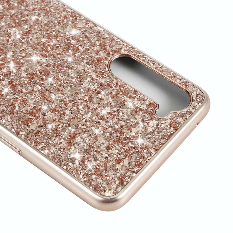 Glitter Powder Shockproof TPU Protective Case(Red)