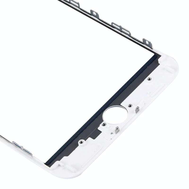 Front Screen Outer Glass Lens with Front LCD Screen Bezel Frame for iPhone 7 Plus (White)
