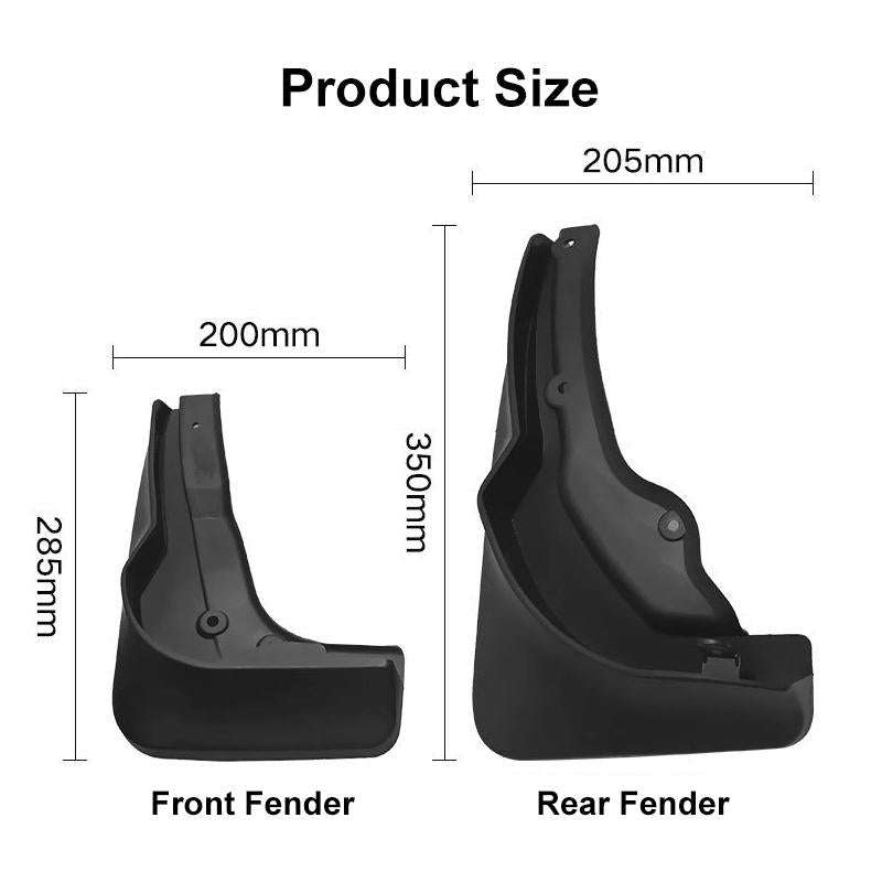 For Mercedes-Benz C-Class W205 Sport 2008-14 4pcs/Set Car Auto Soft Plastic Splash Flaps Fender G...