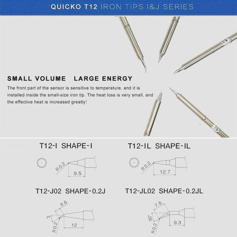 QUICKO T12-J02 Lead-free Soldering Iron Tip