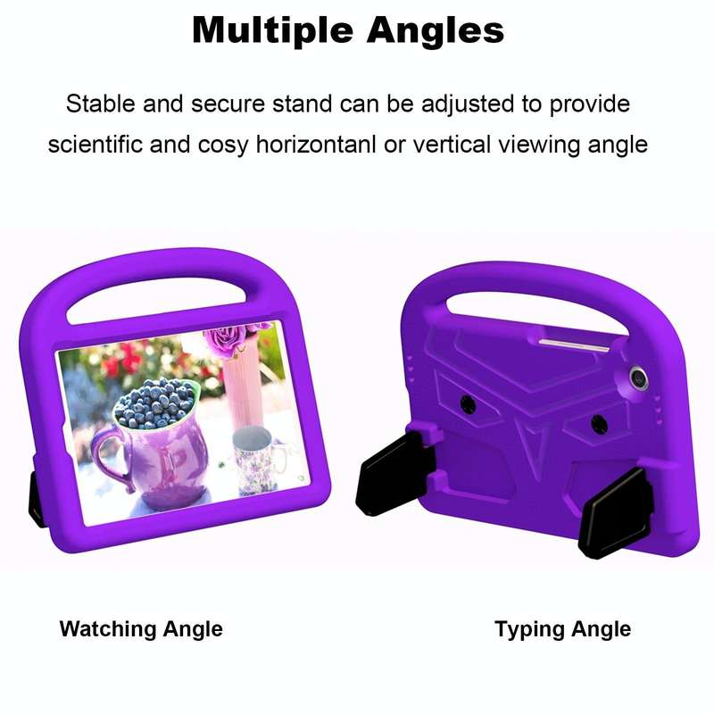 For Samsung Galaxy Tab A9 Sparrow Style Shockproof Kickstand EVA Tablet Case(Purple)