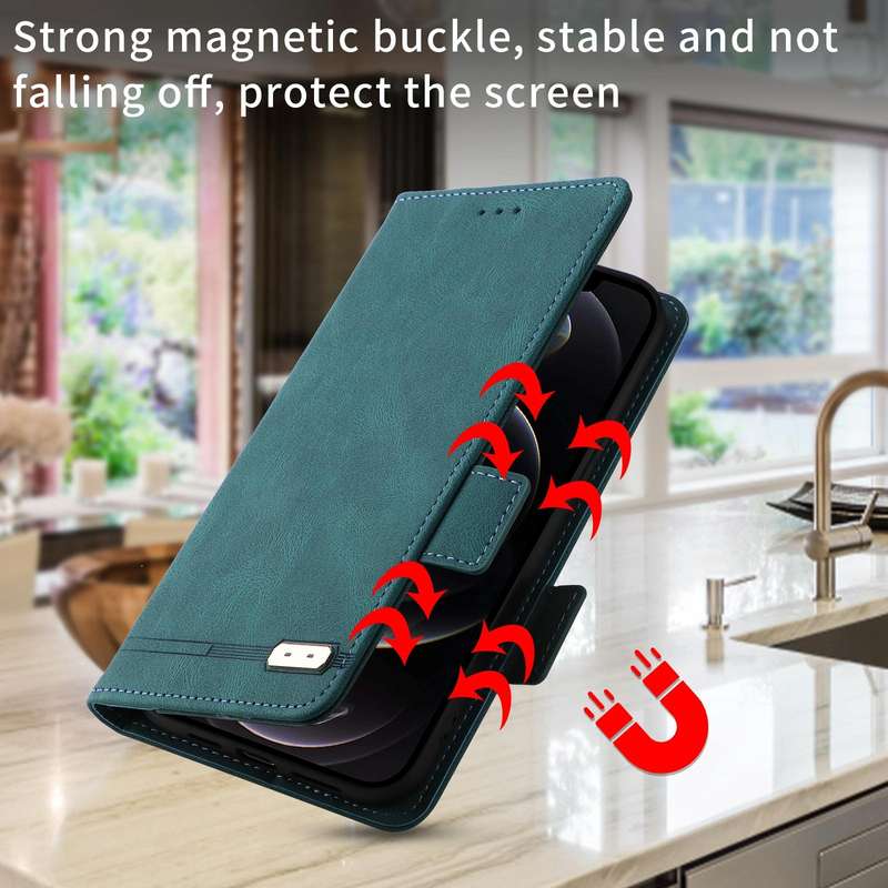 For Samsung Galaxy Z Fold3 5G Magnetic Clasp Flip Leather Phone Case(Green)