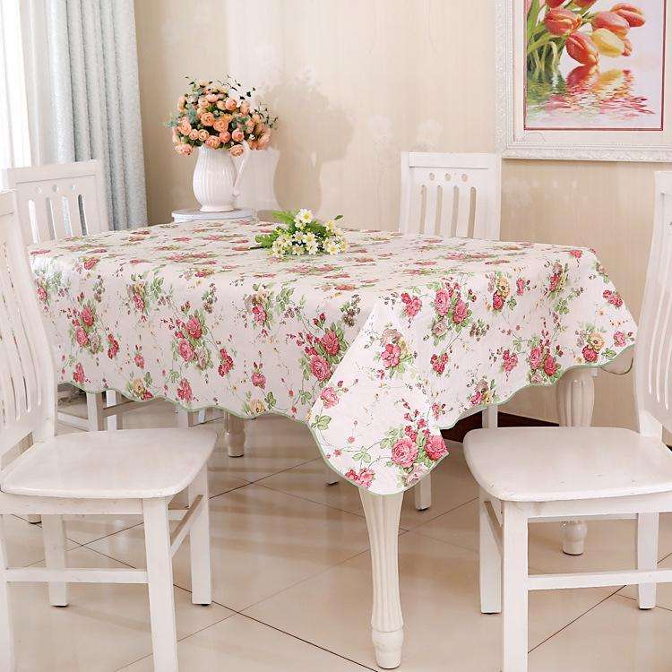 PEVA Oil&Water Resistant Coffee Table Tablecloth, Size: 106x152cm(No.384)