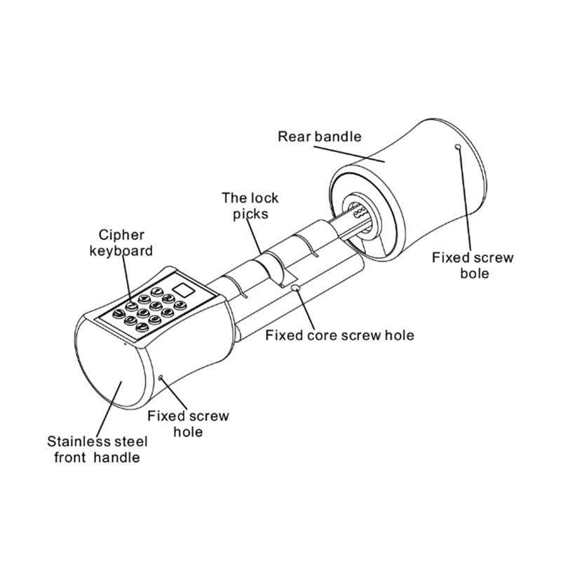 Office Home Value Fingerprint Password Smart Lock Core Password Lock Only LockLock Home Security ...