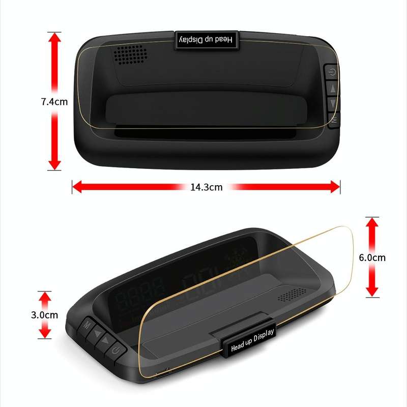 C5 OBD2 + GPS Mode Car HUD Head-up Display Water Temperature / Vehicle Speed / Voltage