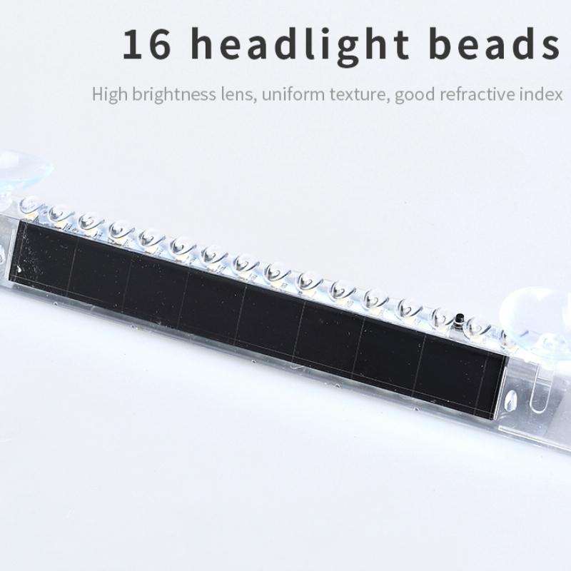 Wiring Free Rear Window Solar LED Sensor Car Warning Light(Color)