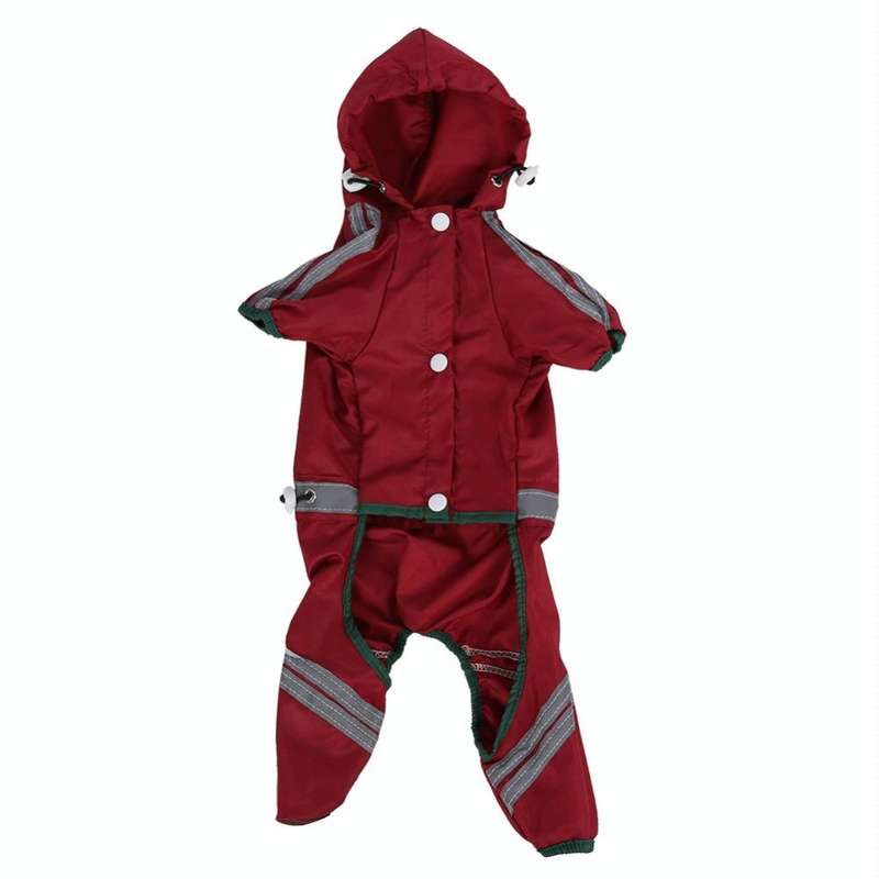 Waterproof Jacket Clothes Fashion Pet Raincoat Puppy Dog Cat Hoodie Raincoat, Size:XS(Yellow)