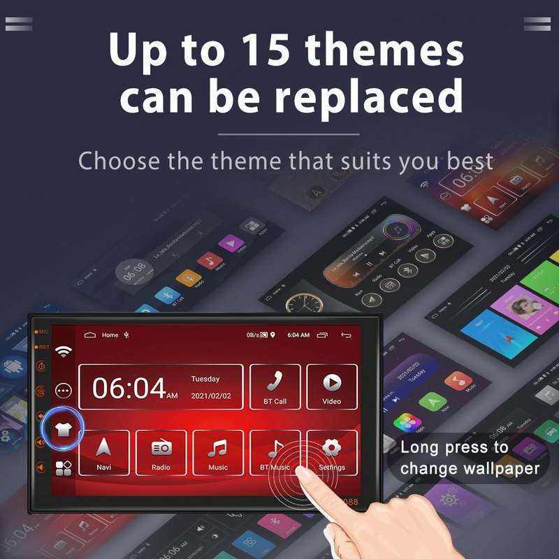 A2769 7 Inch Android Navigation WIFI Version 2+16G Vehicle Machine Central Control Large Screen, ...