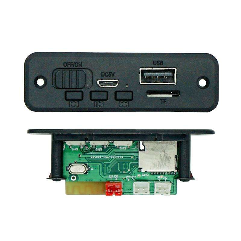 JQ-D102BT With Amplifier Recording Calls MP3 Bluetooth Decoder Board Module(Black)