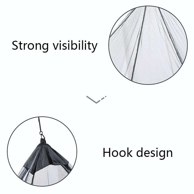 Polyester Mesh Tent Outdoor Camping Single Perspective Anti-Mosquito Net(Army Green)