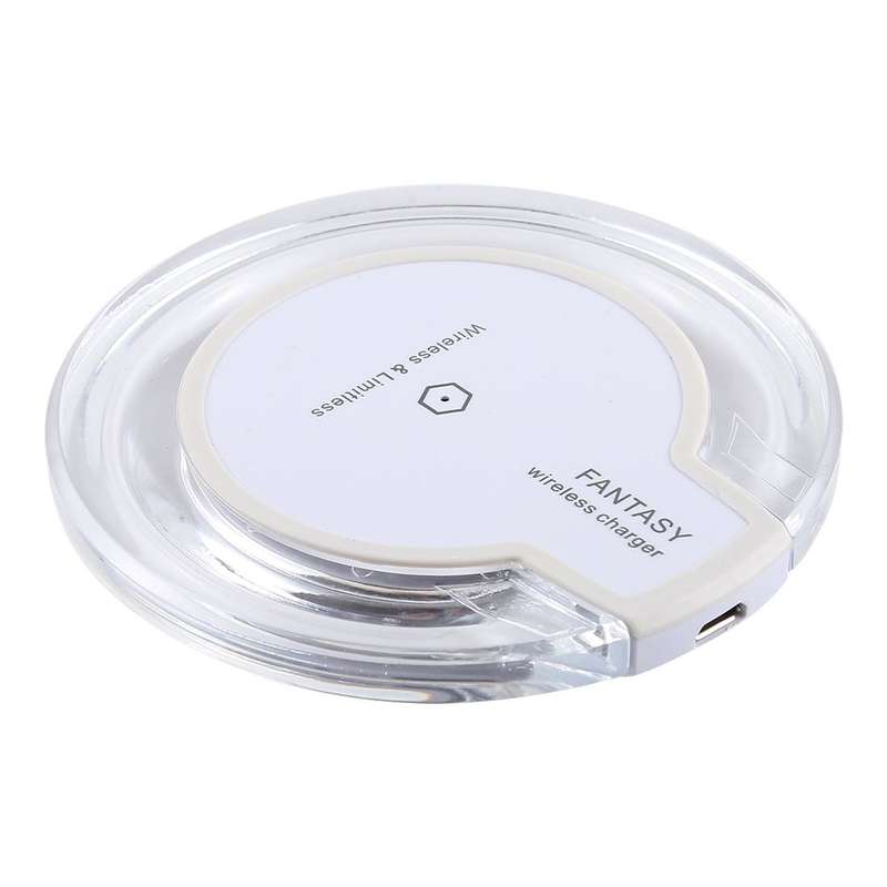 FANTASY 5V 1A Output Qi Standard Ultra-thin Wireless Charger with Charging Indicator, Support QI ...