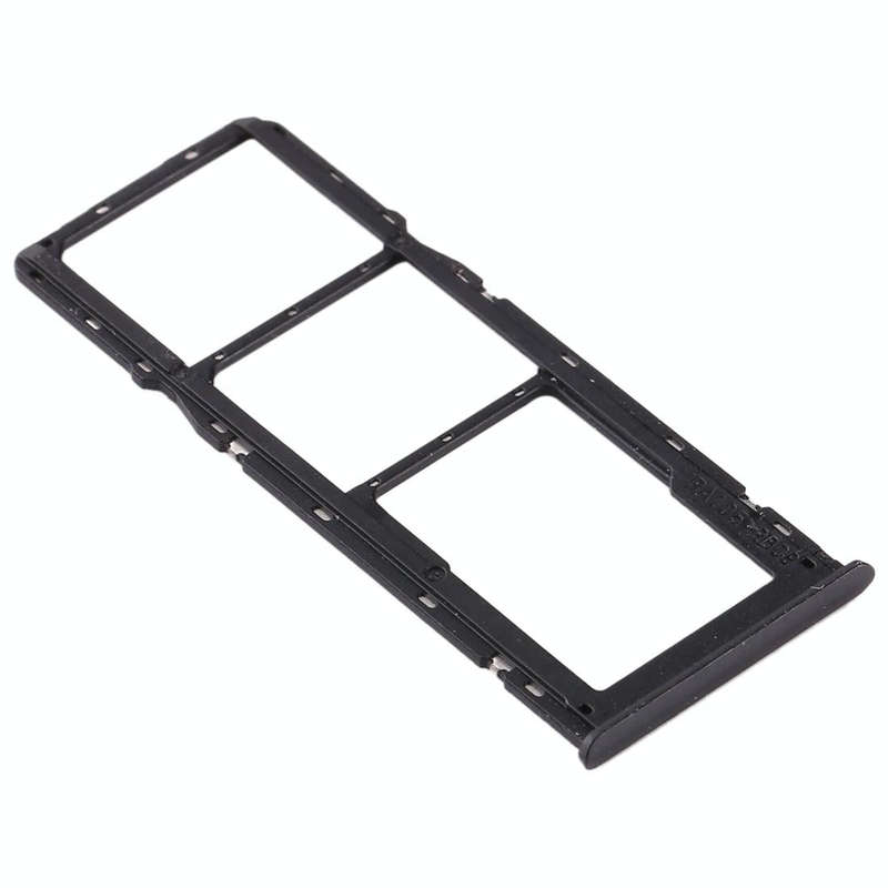 For OPPO Realme 5 SIM Card Tray + SIM Card Tray + Micro SD Card Tray (Black)