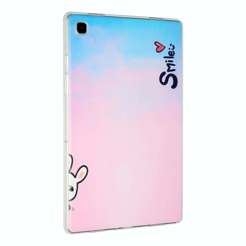 For Samsung Galaxy Tab A7 Lite 8.7 Painted TPU Tablet Case(Smile)