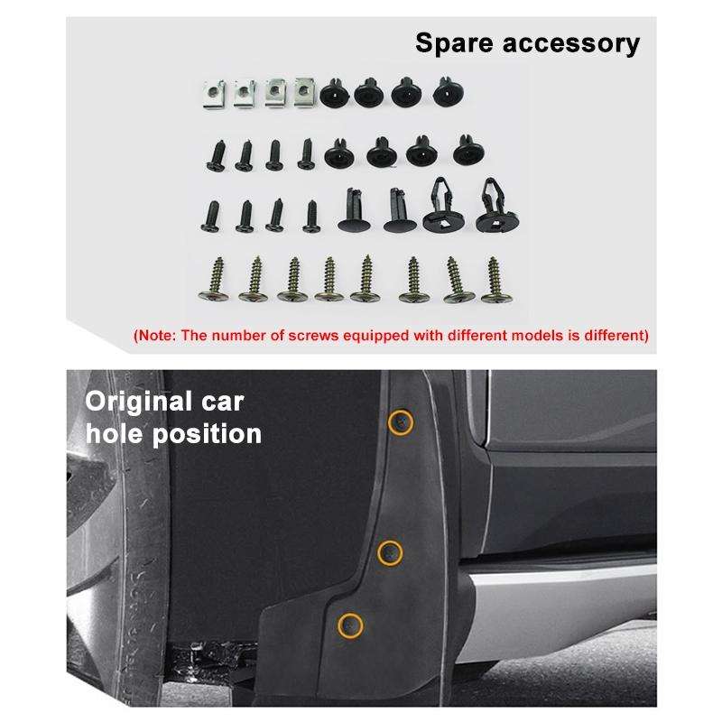 For Suzuki Jimny 2019-2023 4pcs/Set Car Auto Soft Plastic Splash Flaps Fender Guard