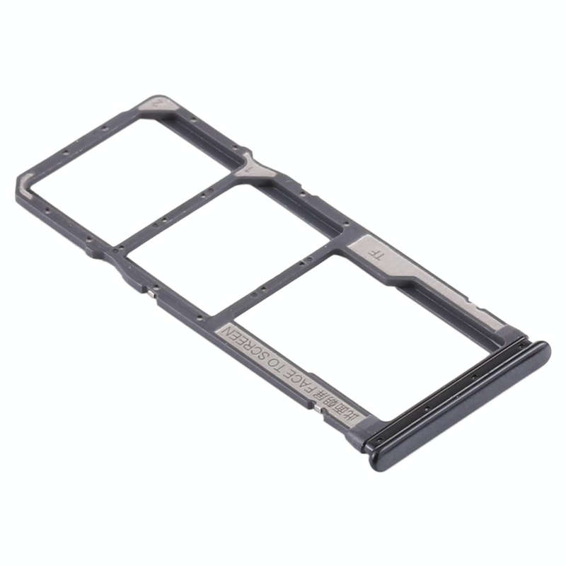 SIM Card Tray + SIM Card Tray + Micro SD Card Tray for Xiaomi Redmi Note 8T / Redmi Note 8 (Black)