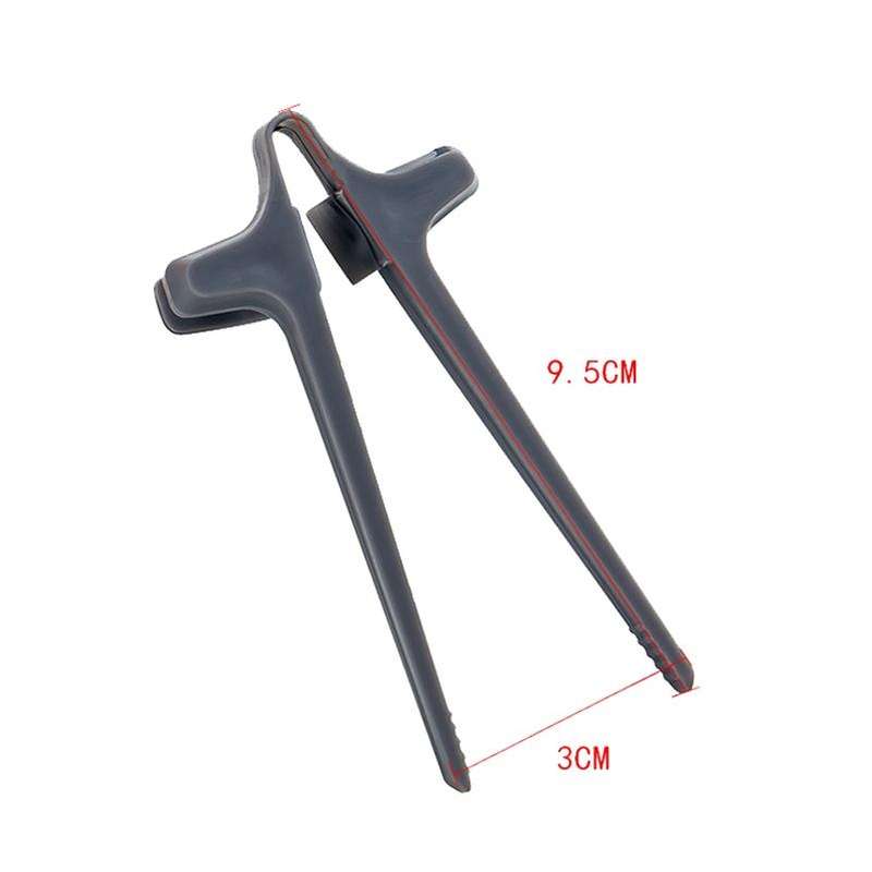 20 PCS 023 Lazy Auxiliary Finger Chopsticks Anti-Dirty Hand Clip Snack Chopsticks(Black)