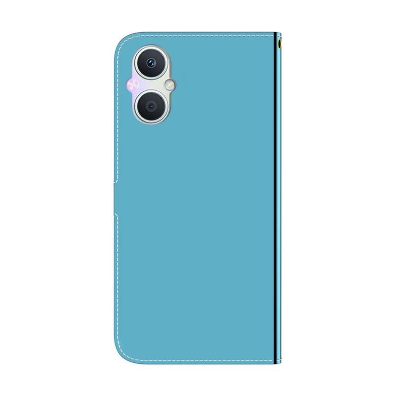 For OPPO A96 5G / Reno7 Z 5G Imitated Mirror Surface Leather Phone Case(Blue)