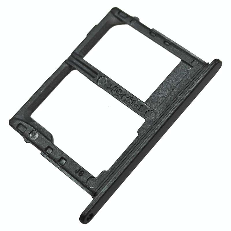 For Samsung Galaxy J6 2018 SM-J600 SIM Card Tray + SIM + Micro SD Card Tray (Black)
