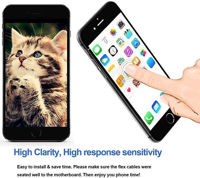 TFT LCD Screen for iPhone 7 Plus with Digitizer Full Assembly include Front Camera (White)