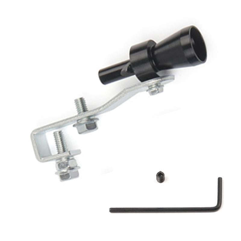Universal Aluminum Turbo Sound Exhaust Muffler Pipe Whistle Car / Motorcycle Simulator Whistler, ...