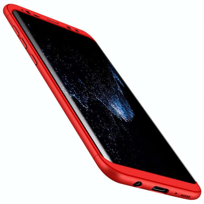 GKK for Galaxy S8 PC Three - paragraph Shield 360 Degrees Full Coverage Protective Case Back Cove...