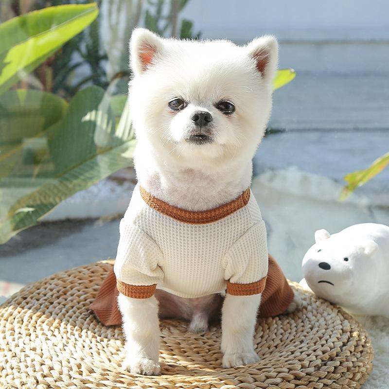 Pet Couple Bottoming Shirt Cat Dog Clothes, Size: M(Skirt)