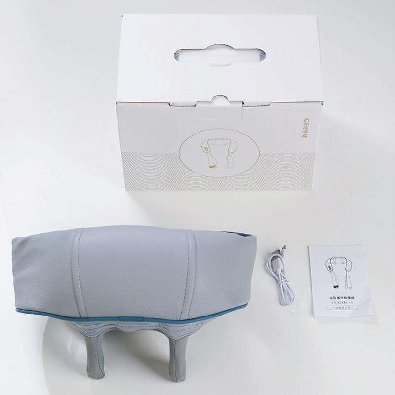 Electric Neck And Shoulder Massager Shiatsu Back Neck Massager With Heat(White)
