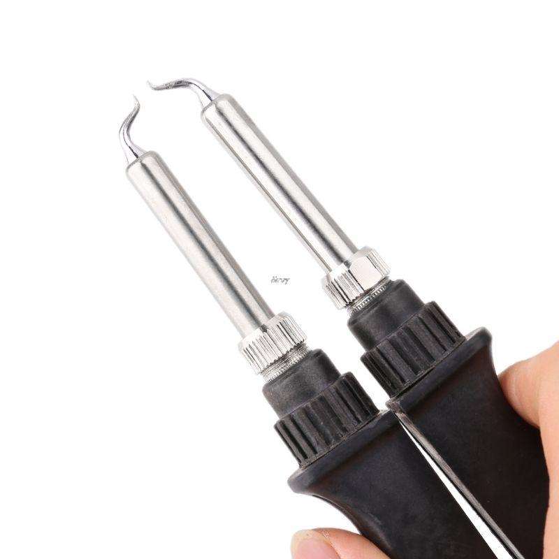 Double Soldering Iron Tweezers 902 Handle Pliers Electric Soldering Iron Clip Soldering Station A...