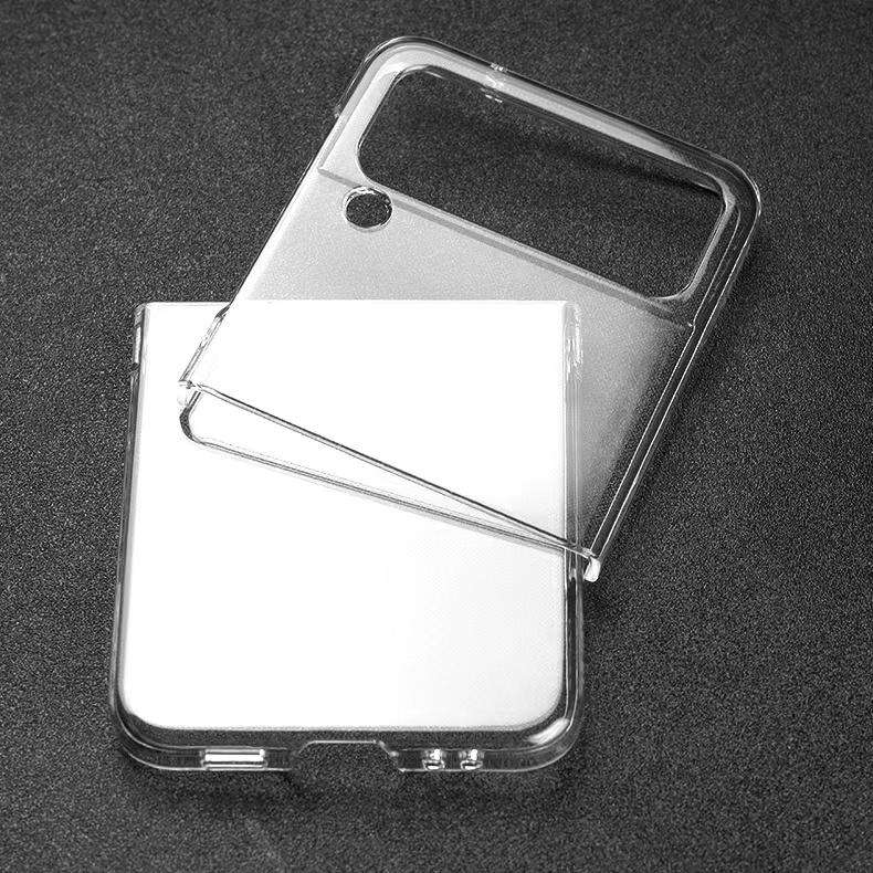 For Samsung Galaxy Z Flip4 Transparent PC Phone Case