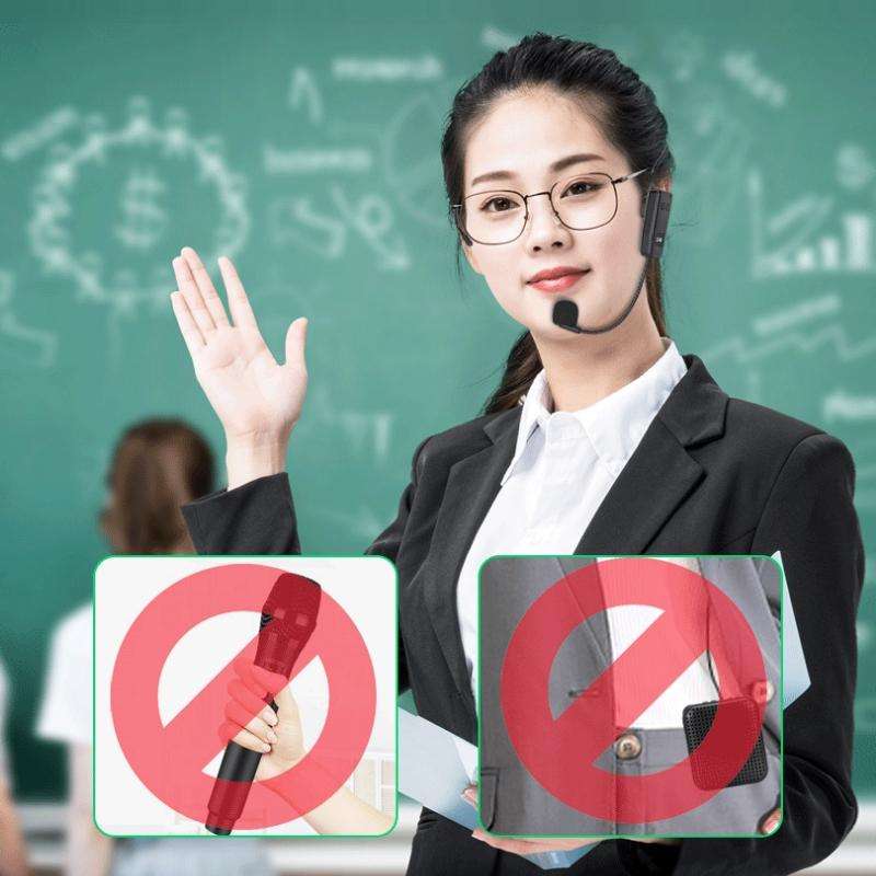 One For One UHF Wireless Headset Microphone Lavalier Headset Amplifier