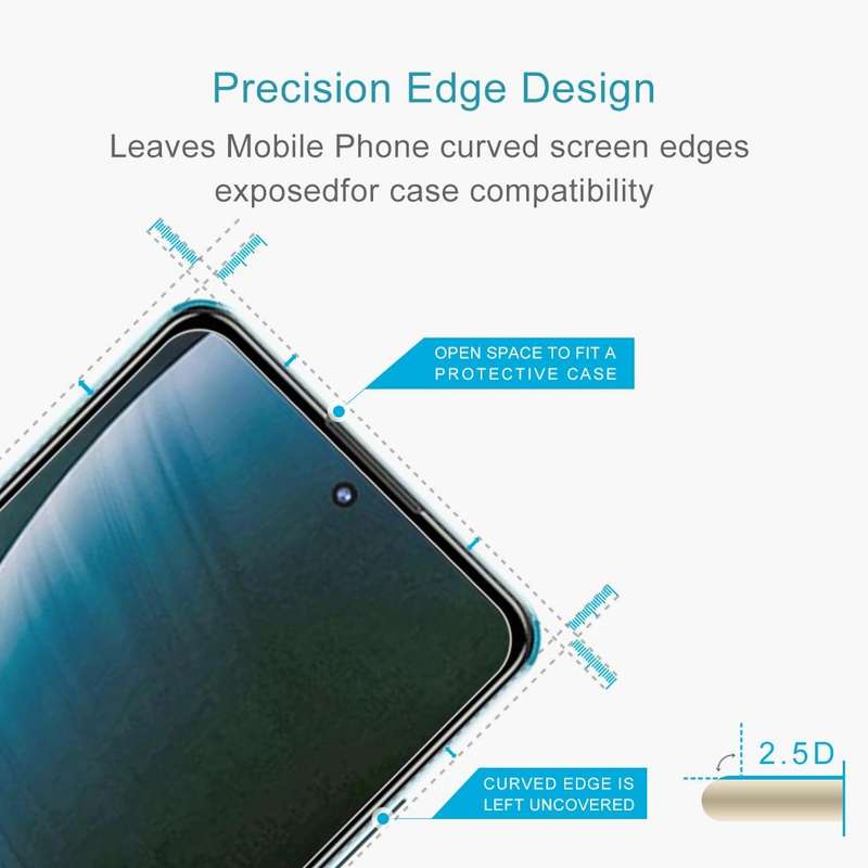 For ZTE Blade V30 50 PCS 0.26mm 9H 2.5D Tempered Glass Film