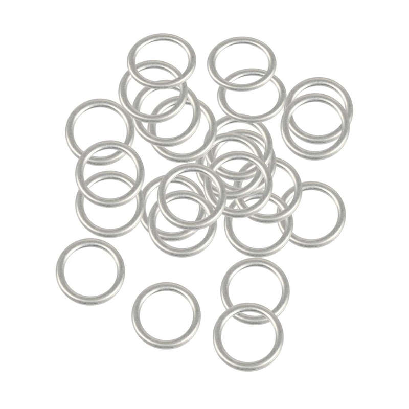 25pcs / Pack For Volkswagen Magotan / Sagitar / CC Car Oil Drain Screw Washer N0138157(Silver)
