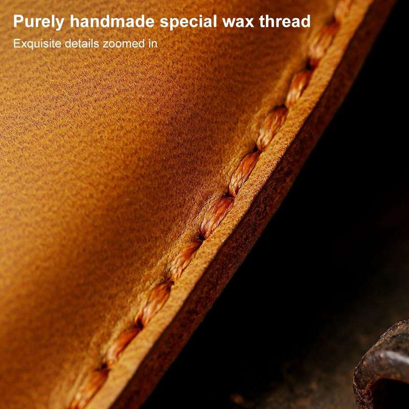For Land Rover Car Cowhide Leather Key Protective Cover Key Case (Brown)
