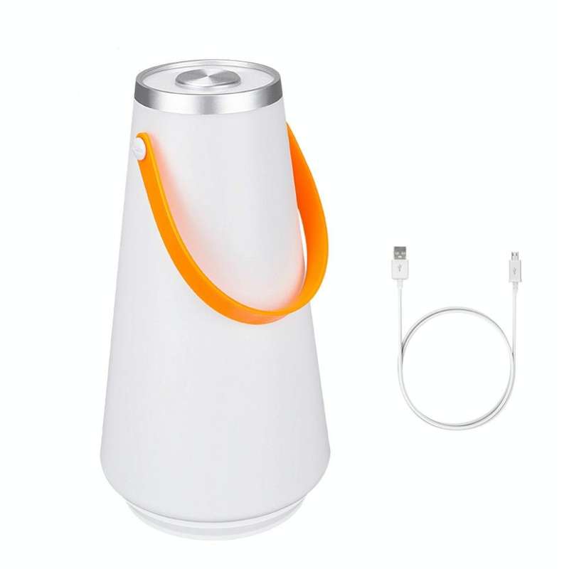 Portable Touch Switch Rechargeable LED Table Lamp Outdoor Camping Emergency Night Light with Handle