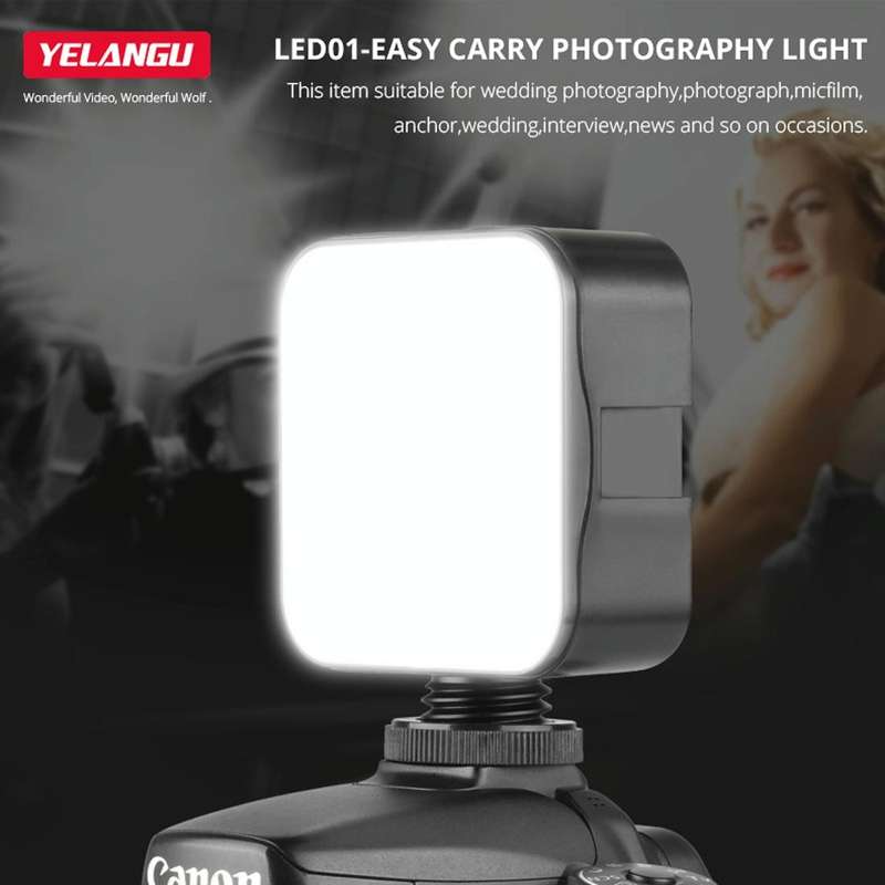 YELANGU LED01 49 LED Video Light for Camera / Video Camcorder (Black)