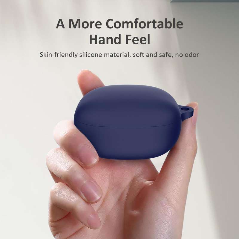 For Anker Soundcore Liberty 4 Bluetooth Earphone Silicone Protective Case (Black)