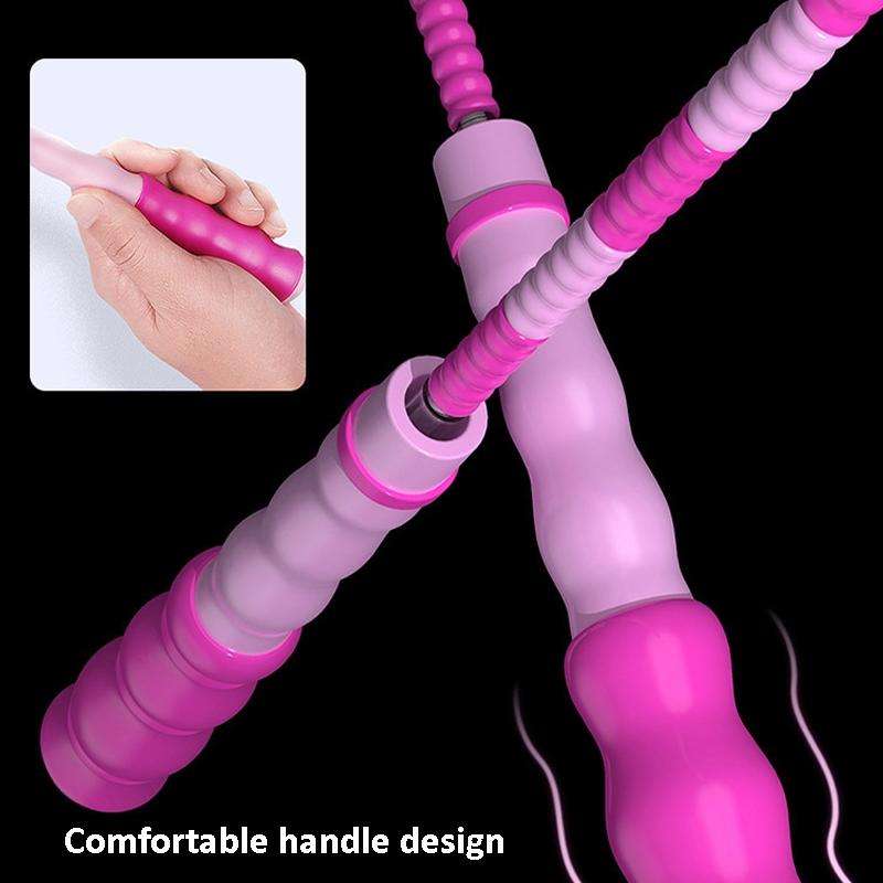 2 PCS 2.8m Children Bamboo Joint Skipping Rope, Style:(Soft Beads Pink)