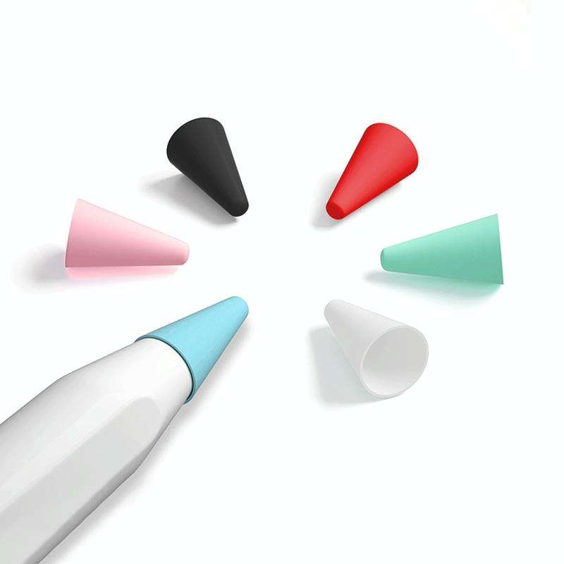 10 PCS Paperfeel Flim Mute Nib Protective Case for Apple Pencil 1 / 2(Red)
