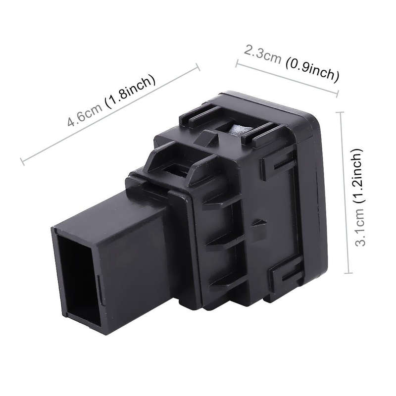 Car Fog Light 5 Pin On-Off Button Switch with Cable for Nissan Sylphy(Green Light)