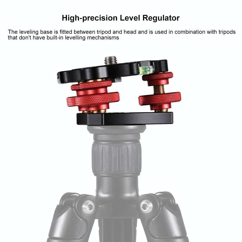 PULUZ Aluminum Alloy Adjustment Dials Leveling Base Ball Head for Camera Tripod Head