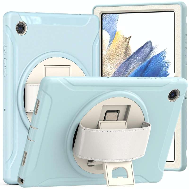 For Samsung Galaxy Tab A8 10.5 2021 Shockproof TPU + PC Tablet Case(Ice Crystal Blue)
