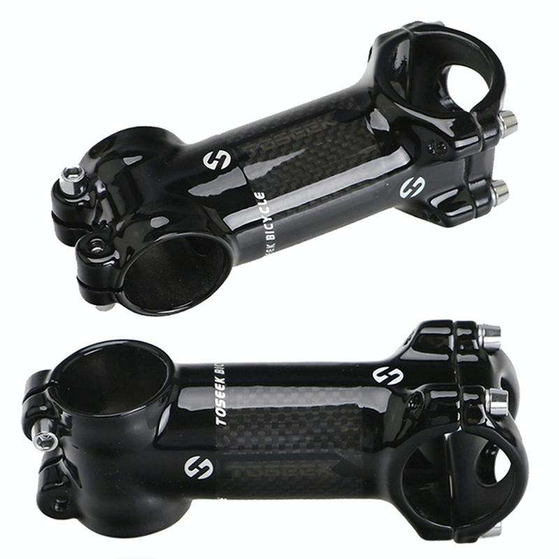 TOSEEK Road Mountain Bike Ultra-light Handlebar Stem Riser Faucet, Size: 17 Degree, 70mm (Gloss)