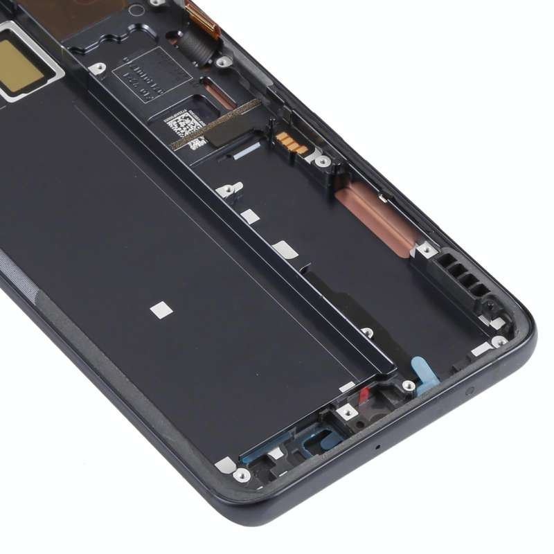 AMOLED LCD Screen for Xiaomi Mi Note 10 Lite M2002F4LG Digitizer Full Assembly with Frame(Black)