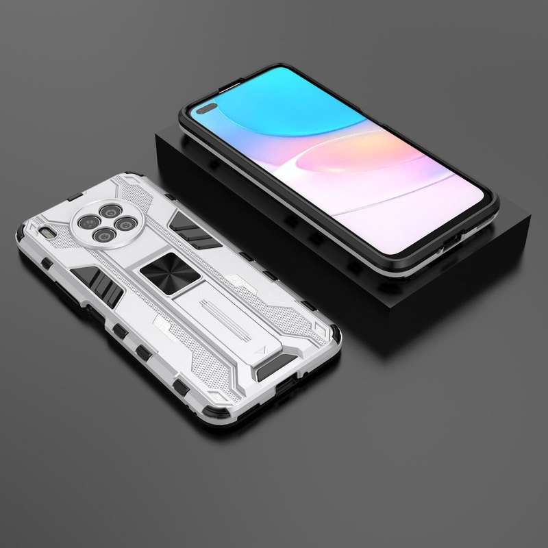 For Huawei nova 8i Supersonic PC + TPU Shock-proof Protective Case with Holder(Silver)