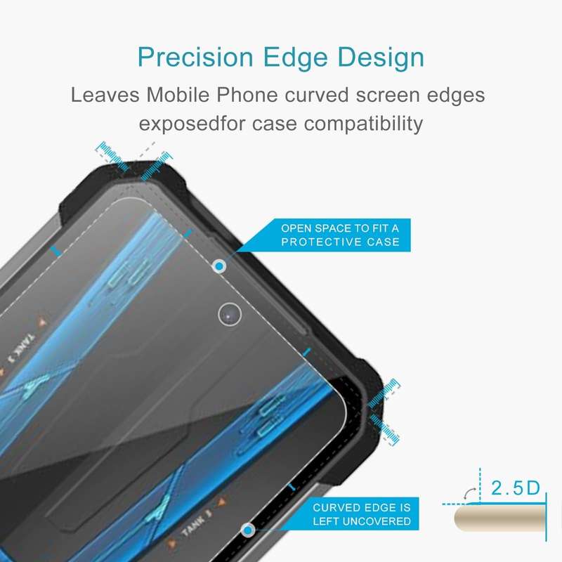 For Unihertz Tank 3 Pro 8849 50pcs 0.26mm 9H 2.5D Tempered Glass Film