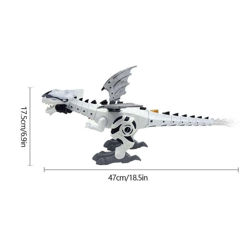 Mechanical Toys White Spray Electric Dinosaur Mechanical Pterosaur Dinosaur World Toy Dinosaur Mo...