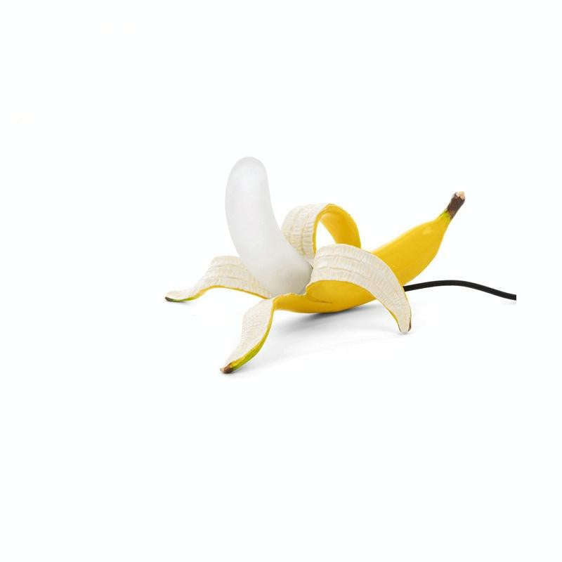 Banana Table Lamp Bedroom Decoration Lamp, Specification: EU Plug, Style:Prone Posture(Spray Paint)